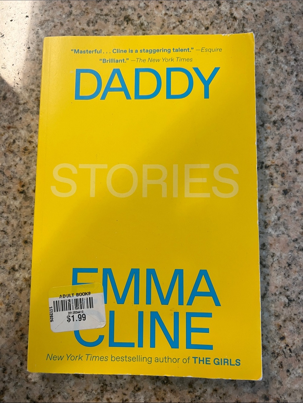 Daddy: Stories — Bright Yellow Paperback Back Cover